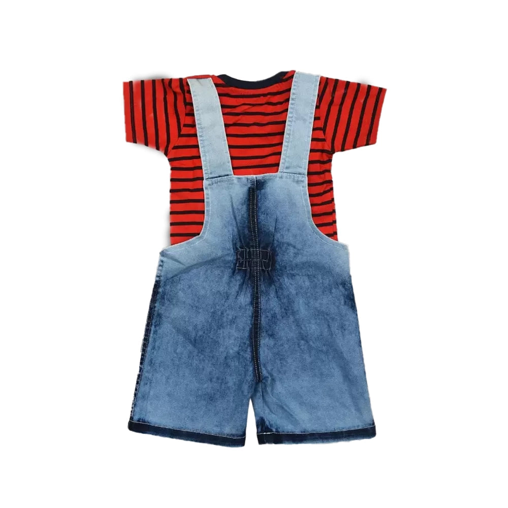 KIDZLIFE Dungaree Red.3