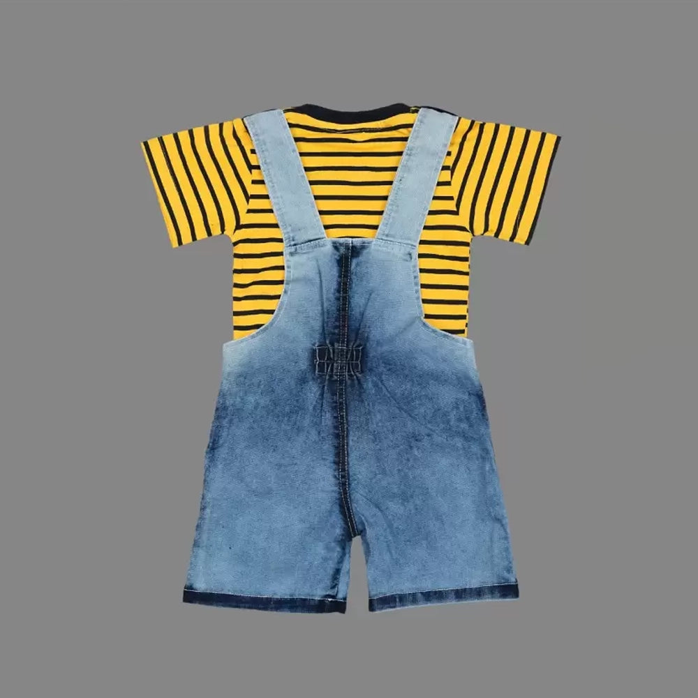 KIDZLIFE Dungaree Yellow (2)
