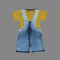 KIDZLIFE Dungaree Yellow (2)
