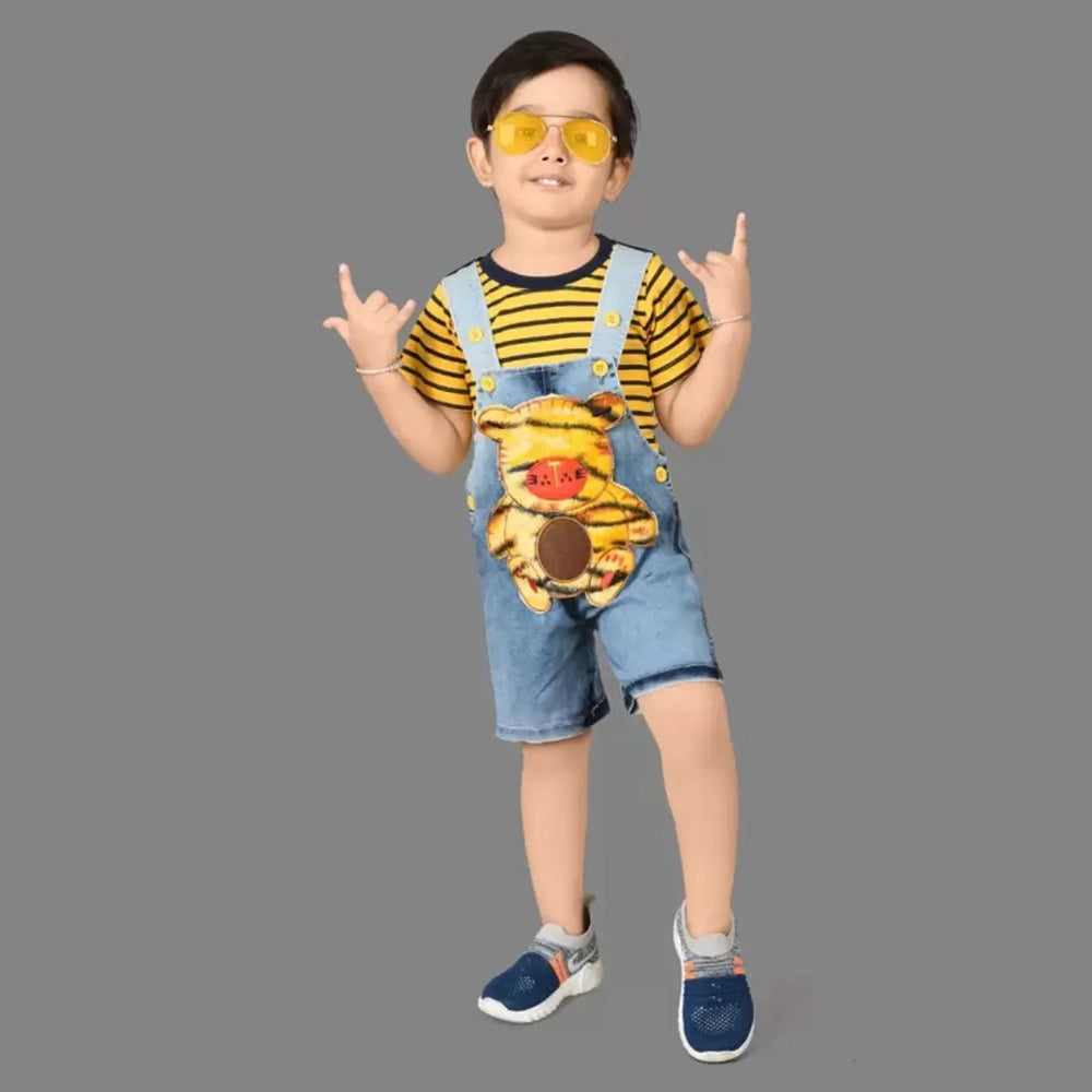 KIDZLIFE Dungaree Yellow (3)