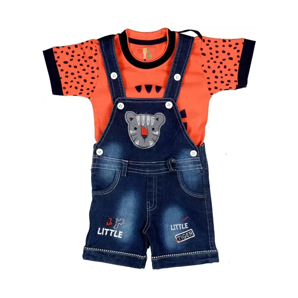 KIDZLIFE Dungarees Orange