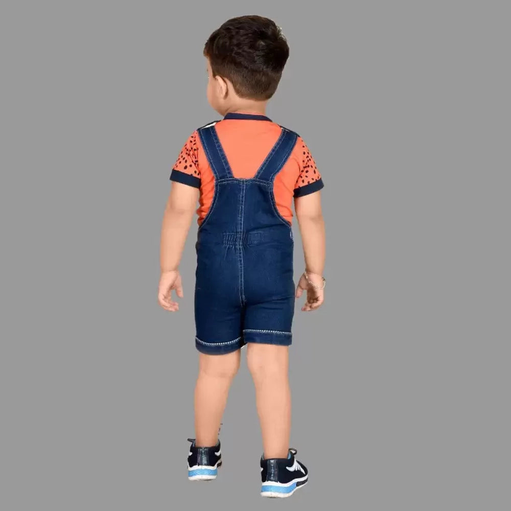 KIDZLIFE Dungarees Orange (3)