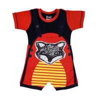 KIDZLIFE Dungarees Red