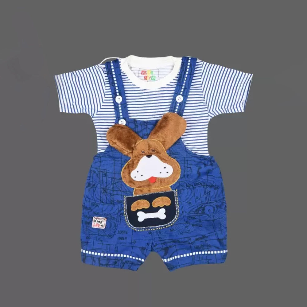 KIDZLIFE Dungarees Royal Blue (1)