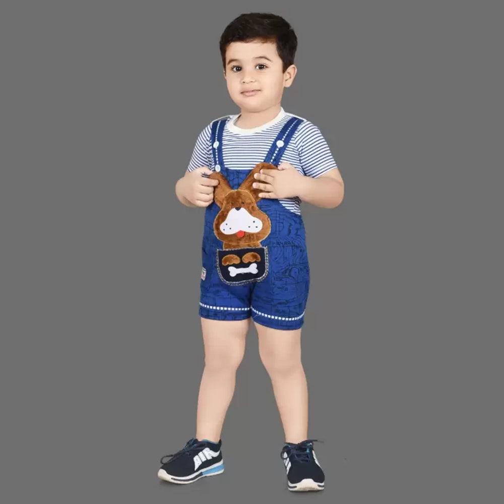 KIDZLIFE Dungarees Royal Blue (2)