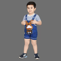 KIDZLIFE Dungarees Royal Blue (2)