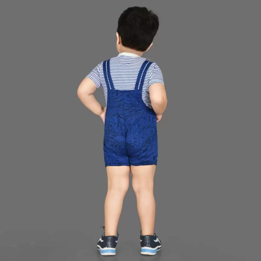 KIDZLIFE Dungarees Royal Blue (3)
