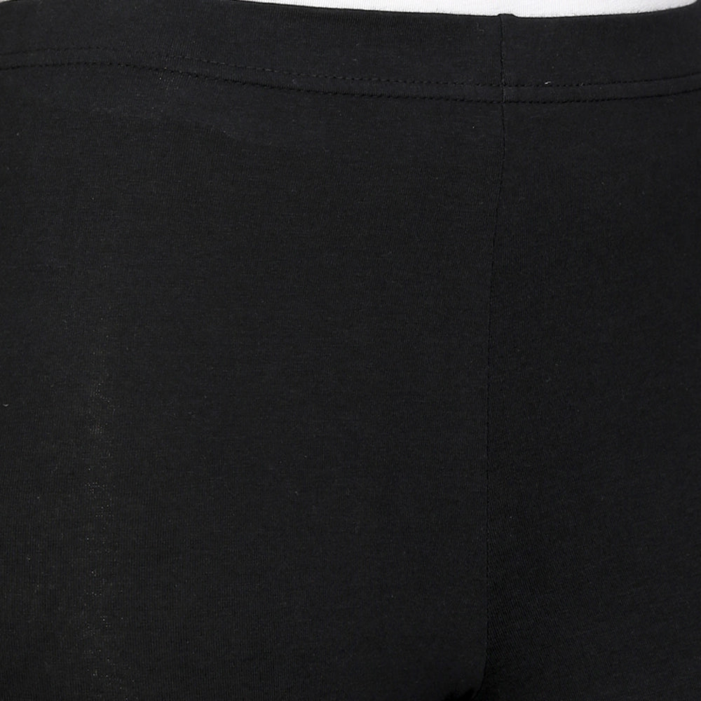Kansie Solid Light Ankle Length Leggings black (4)