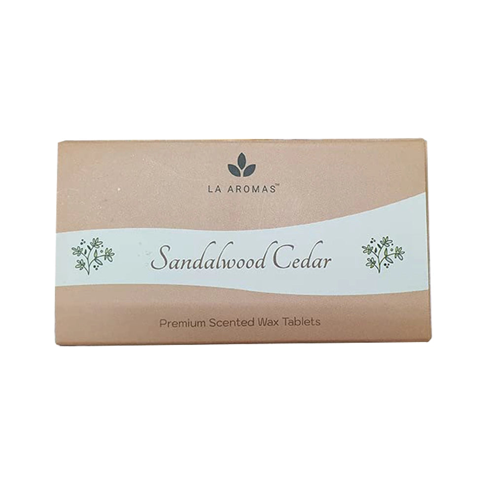 LA AROMAS Sandalwood Cedar Scented Wax Tablets