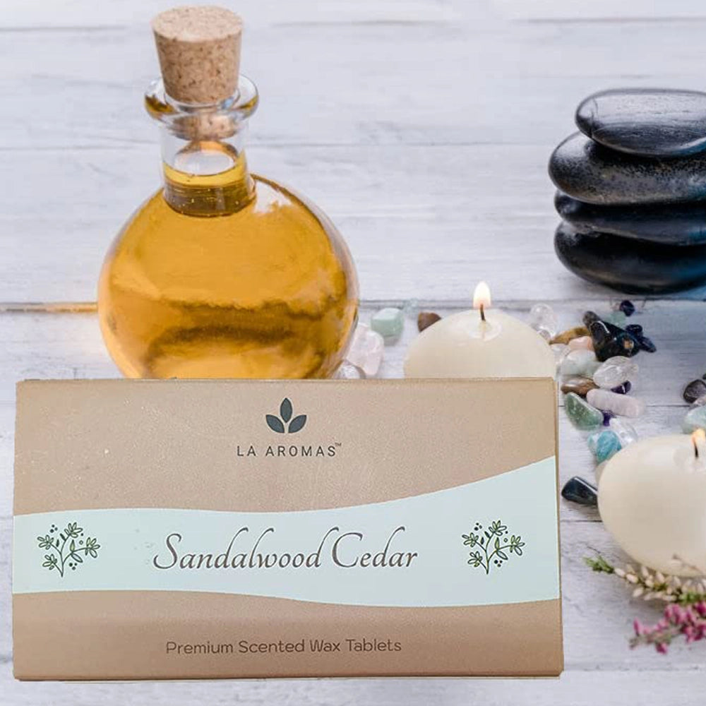 LA AROMAS Sandalwood Cedar Scented Wax Tablets.2