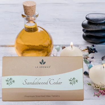 LA AROMAS Sandalwood Cedar Scented Wax Tablets.2