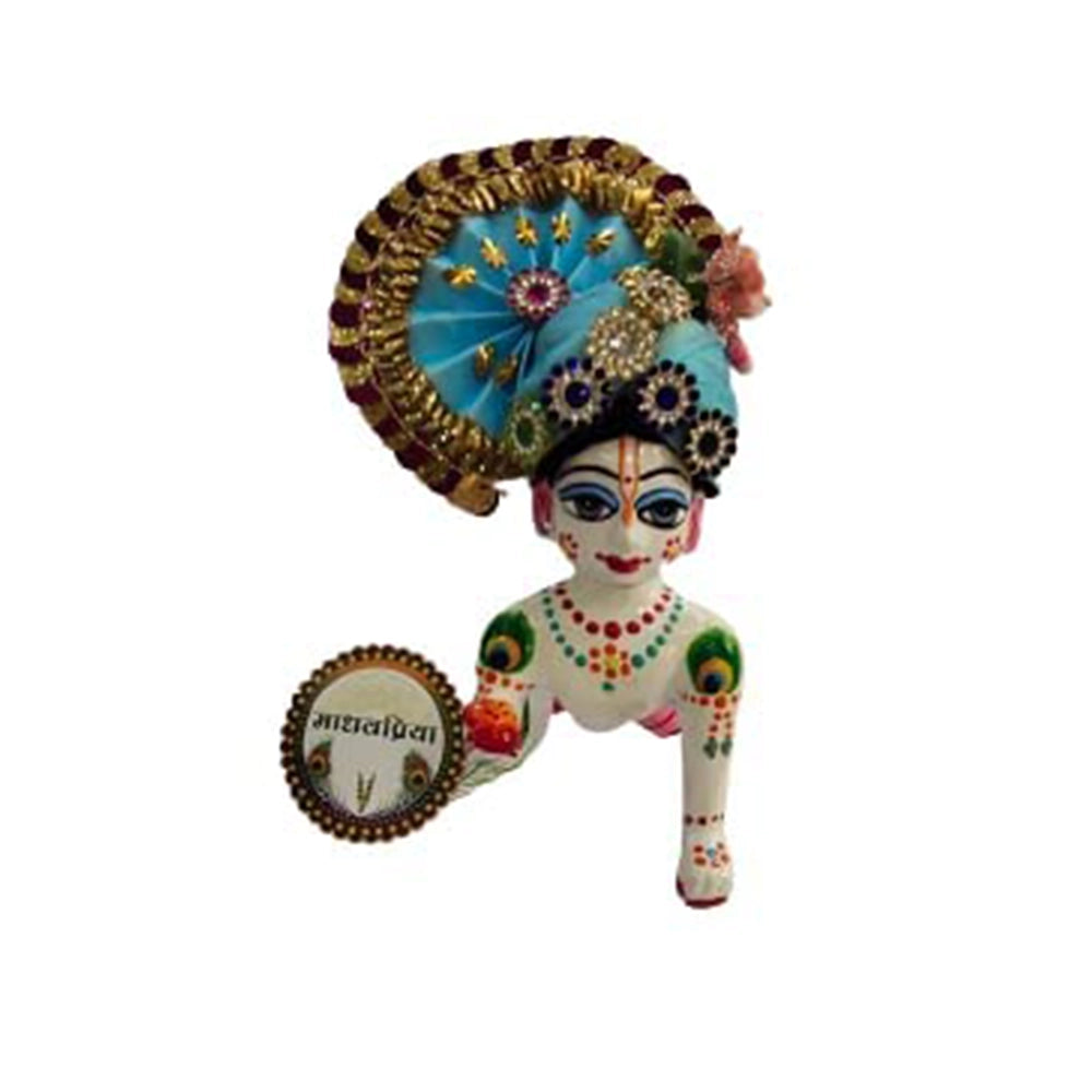 Laddu Gopal Pagdi Mukut Set Combo-6-2