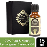 RosenParque 100% Pure &amp; Natural Lemongrass Essential Oil- 15ml (Pack of 5)