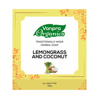 Lemongrass and Coconut hand-made herbal soap-1