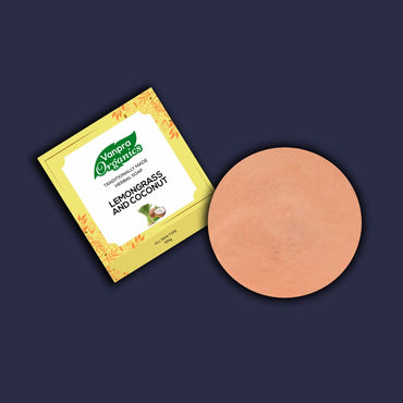 Lemongrass and Coconut hand-made herbal soap-2