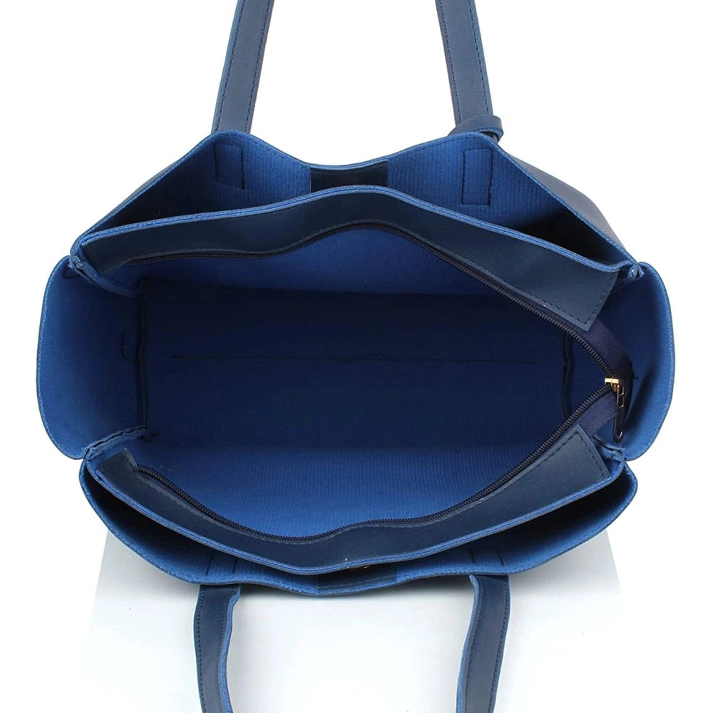 Levi'c Enterprises Women's Tote Handbag (Le-Thb37)- Navy Blue (4)