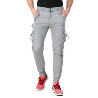 O Madam Cotton Fit and Flare 6 Pocket Cargo Casual Trousers for Men (Pack of 5)