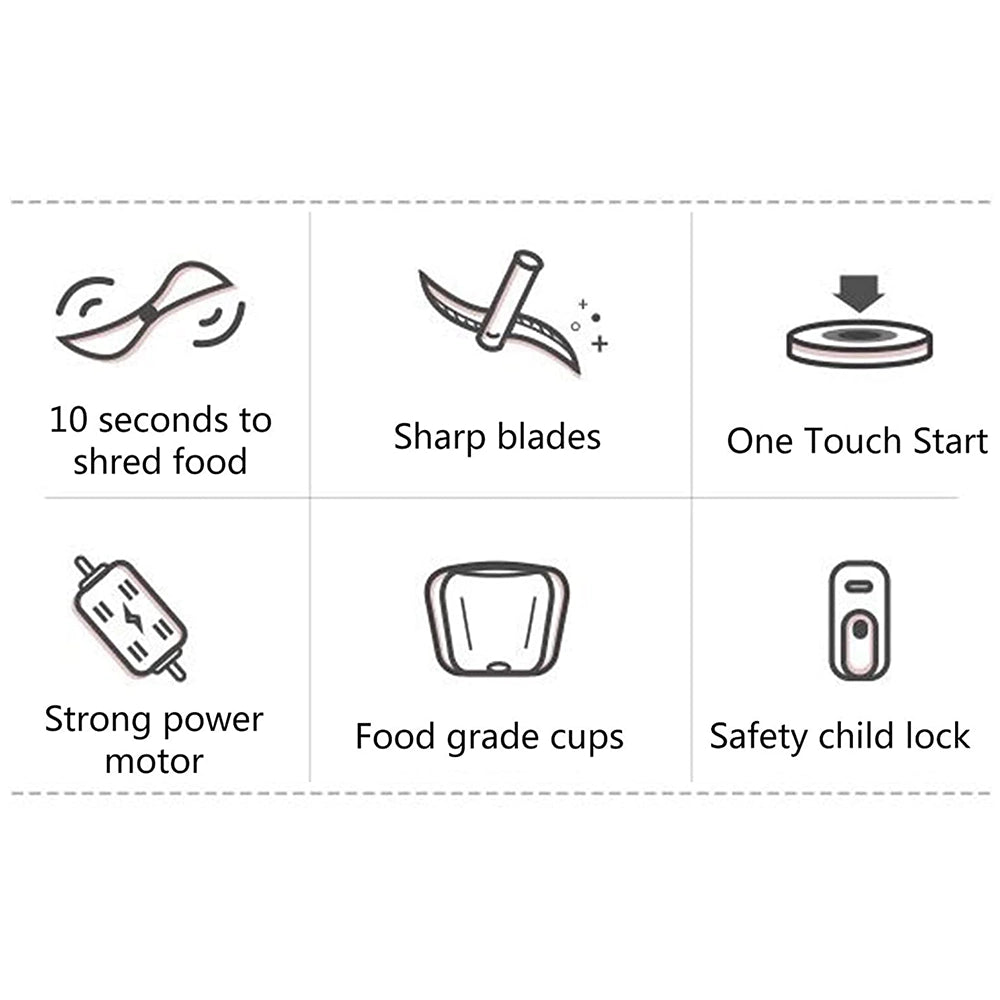Mini Wireless Portable Electric Food Chopper-4