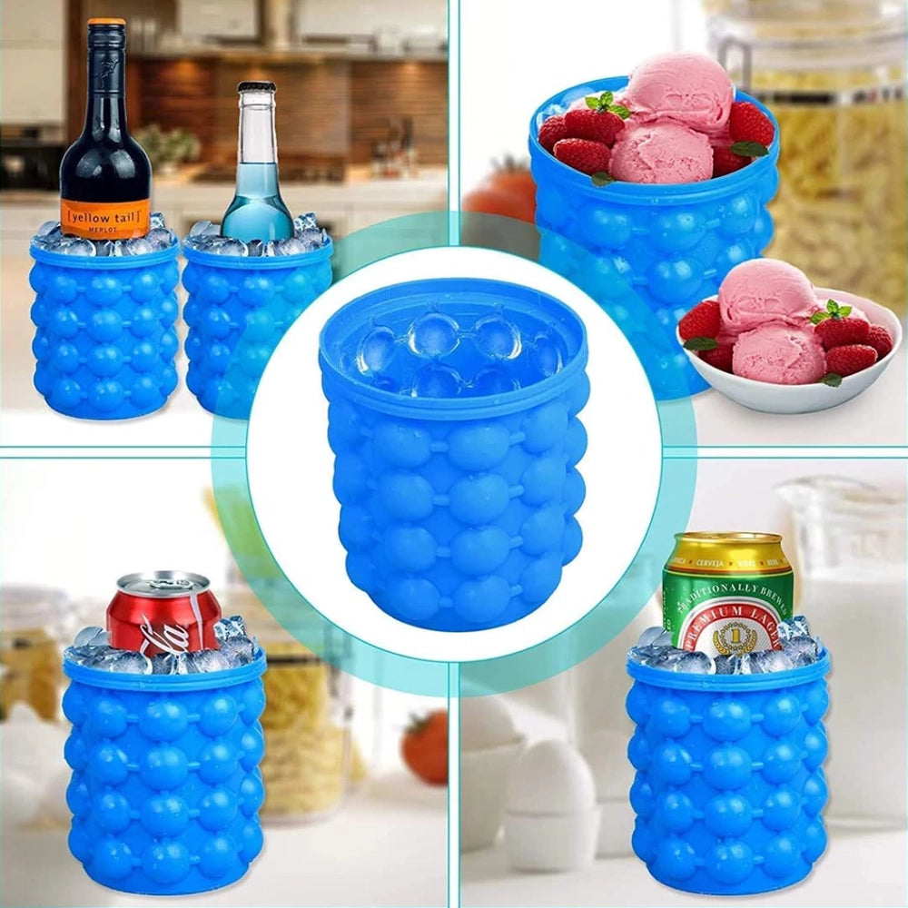 Nain New Silicone Ice Cube Genie Maker-3