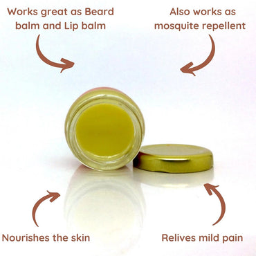 Vishisht Natural Citronella Body Balm- 40 Grams (Pack of 5)