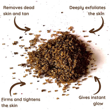 Vishisht Natural Coffee Body Scrub- 150 Grams (Pack of 5)