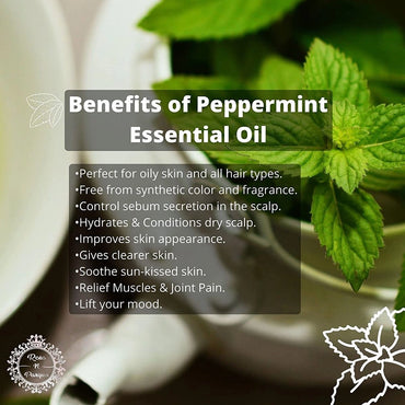 RosenParque 100% Pure &amp; Natural Peppermint Essential Oil- 10ml (Pack of 5)