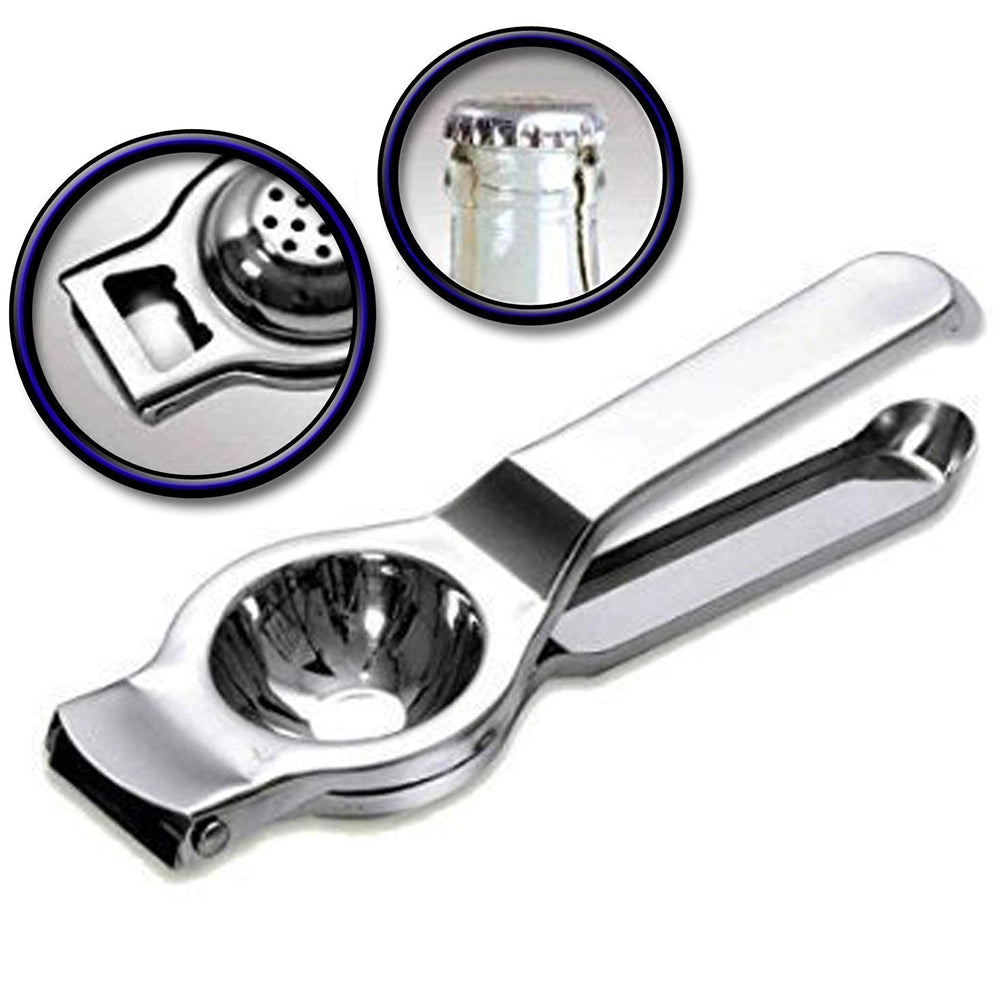 New Heavy Stainless Steel Manual Press Lemon Squeezer-3