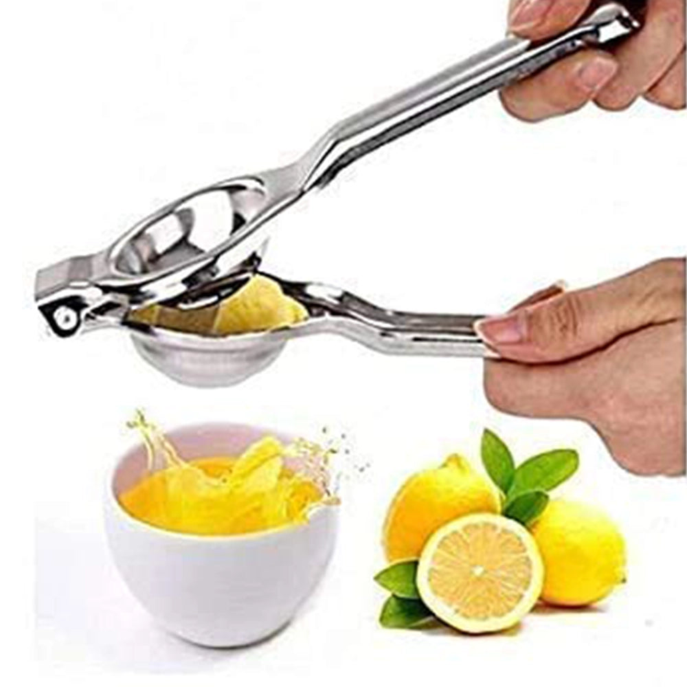 New Heavy Stainless Steel Manual Press Lemon Squeezer-4