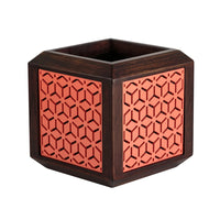 Point of Hue QUBO Coral Boxy Planter Pot