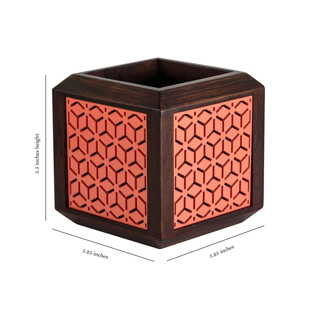 Point of Hue QUBO Coral Boxy Planter Pot.3