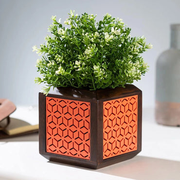 Point of Hue QUBO Coral Boxy Planter Pot.2