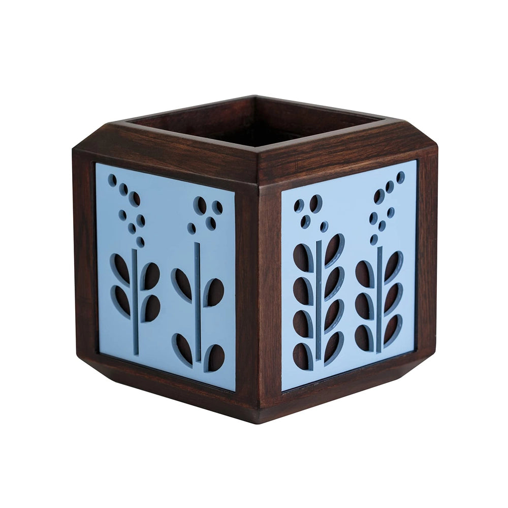 Point of Hue QUBO Serene Blue Planter Pot
