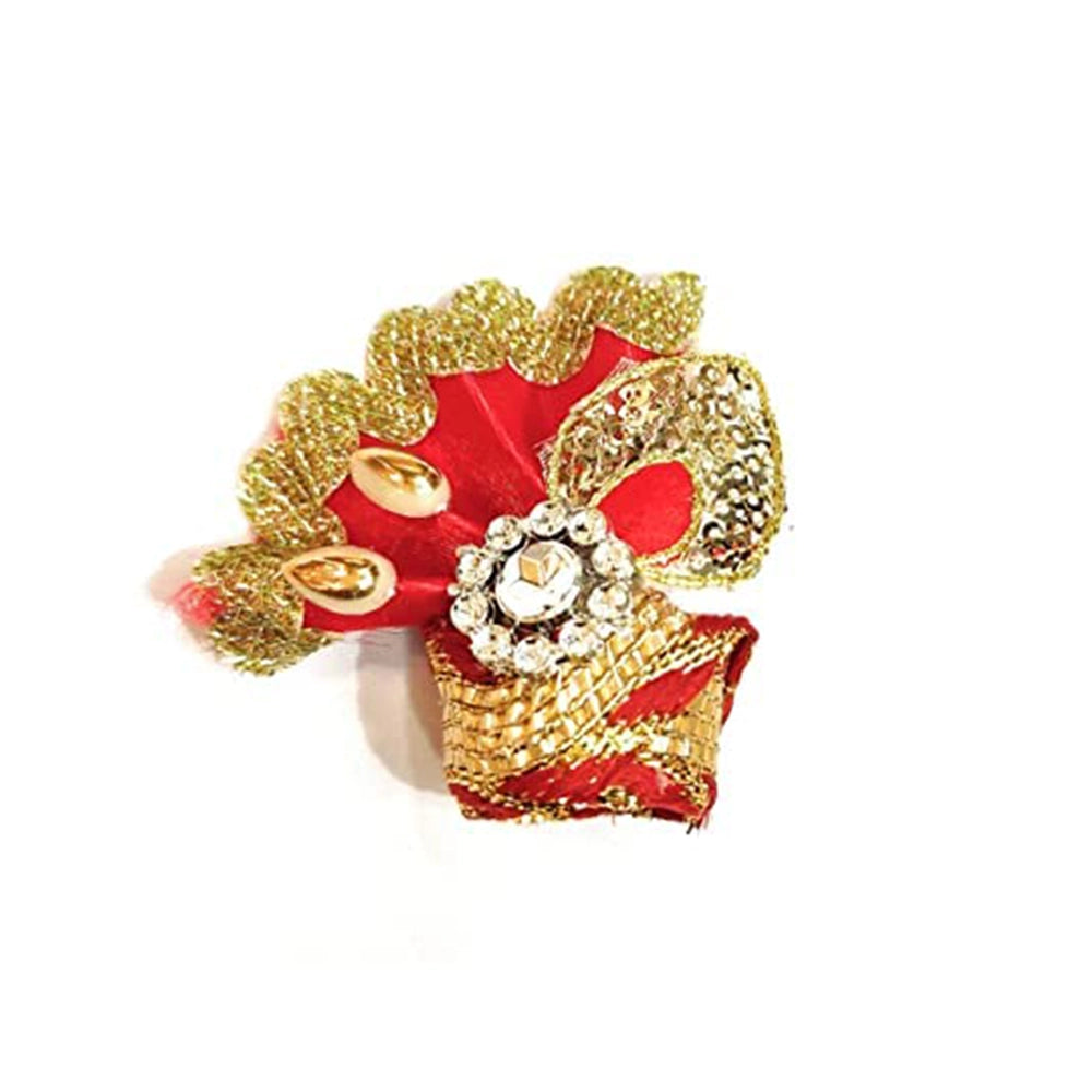 Poshak Posak Bal Gopal Krishna Laddu Gopal Pagdi Mukut Set-1
