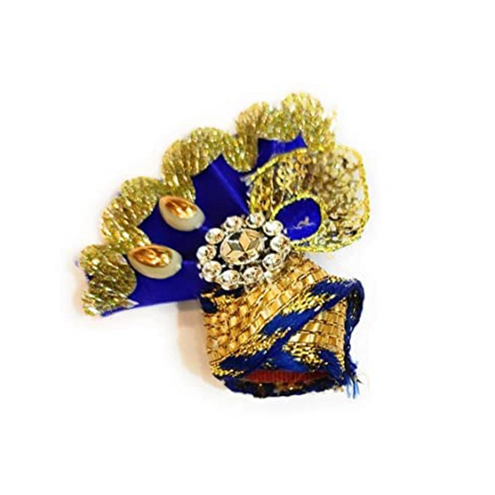 Poshak Posak Bal Gopal Krishna Laddu Gopal Pagdi Mukut Set-3
