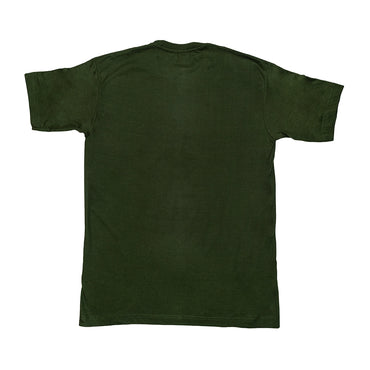Powermerc Cotton Chest Printed T-shirts for Men-Mehandi-1