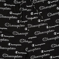 Powermerc Printed Shorts Written Champion all over in shorts-Black-3