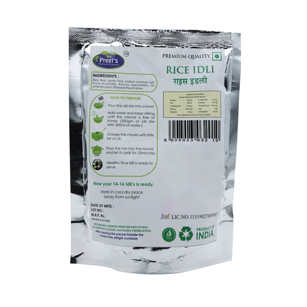 Preet's Premium Quality Rice Idli Powder.2