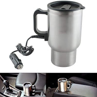 Stainless Steel Cup Kettle Travel Coffee Heated Mug-2