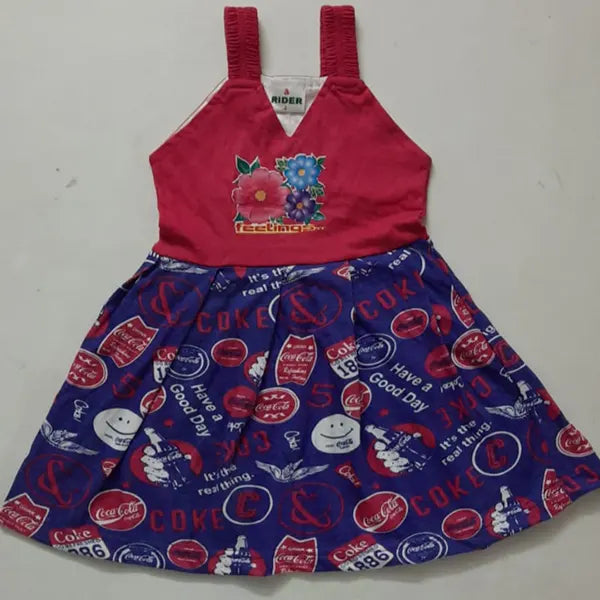 Rider Kids Print Frock Multicolor -3