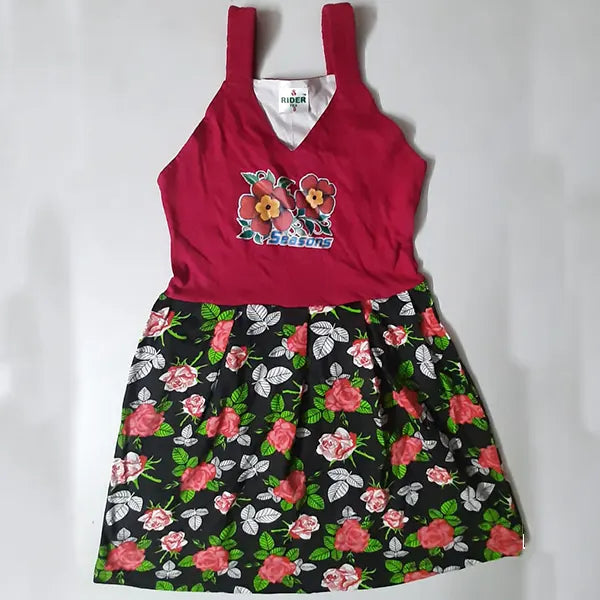 Rider Kids Print Frock Multicolor -5