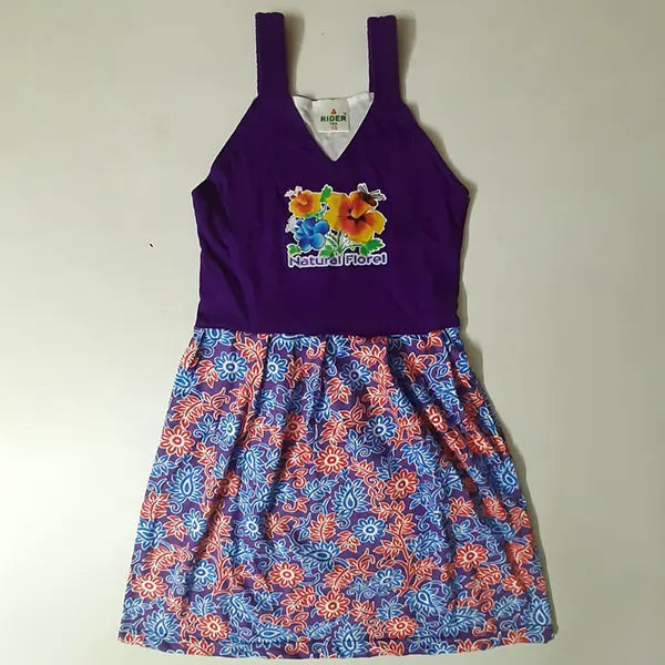 Rider Kids Print Frock Multicolor -7