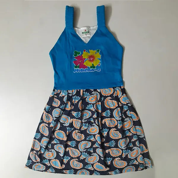 Rider Kids Print Frock Multicolor -8