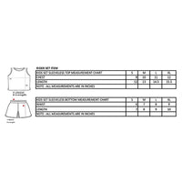 Rider Tex KIDS SLEEVELESS SET Size Chart