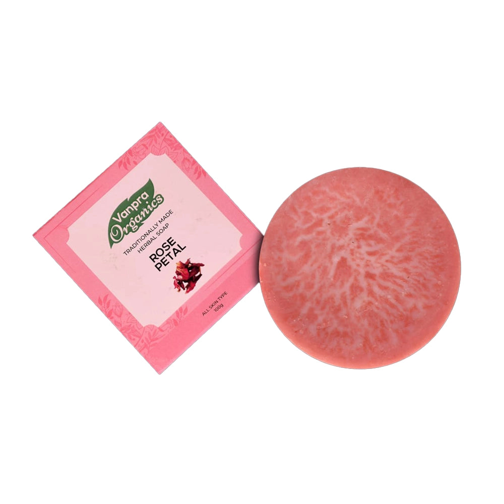 Rose petals hand made herbal soap