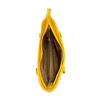 S F WORLD Women Yellow Handbag-3