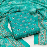 SC-Womens Unstitched Pure Cotton Salwar Suits 7