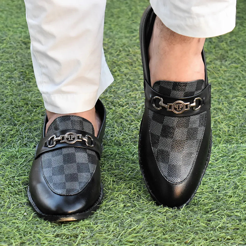 SHOEPRIX CASUAL LOAFERS FOR MEN BLACK 2