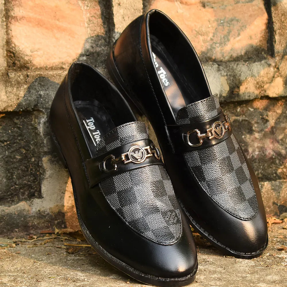 SHOEPRIX CASUAL LOAFERS FOR MEN BLACK 4