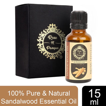RosenParque 100% Pure &amp; Natural Sandalwood Essential Oil- 15ml (Pack of 5)