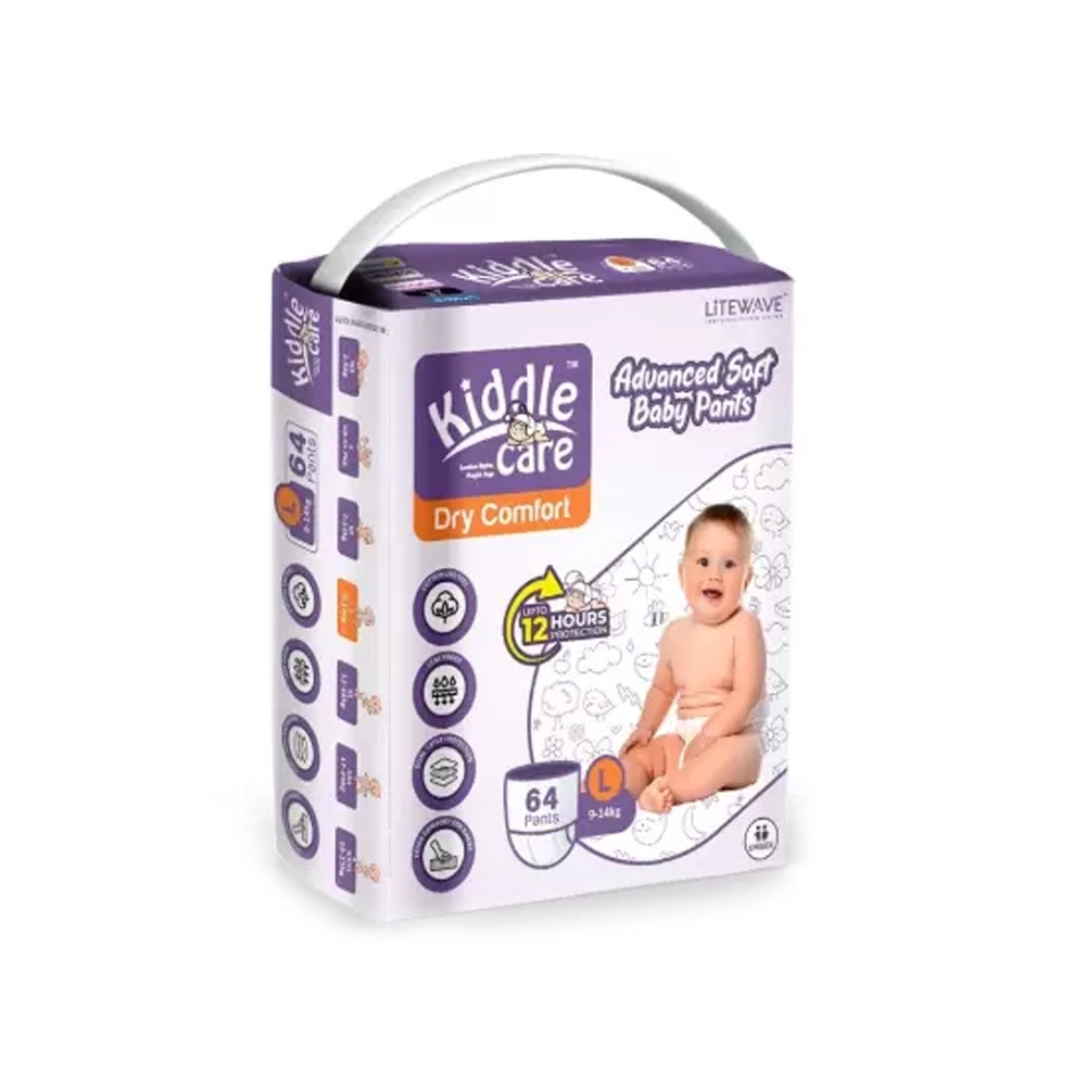 Soft Baby Pants Diaper - L  (64 Pieces)-1